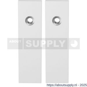 GPF Bouwbeslag ZwartWit 8100.55 blind kortschild rechthoekig enkelverend 169x46x8,5 mm blind wit - S21006472 - afbeelding 1