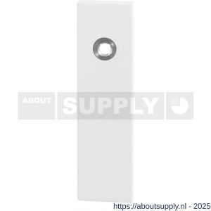 GPF Bouwbeslag ZwartWit 8100.55L PC55 deurkruk gatdeel linkswijzend kortschild rechthoekig 169x46x8,5 mm PC55 wit - S21006478 - afbeelding 1