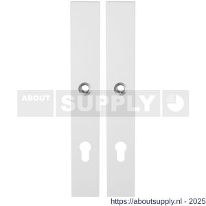 GPF Bouwbeslag ZwartWit 8100.85 XL PC85 langschild XL rechthoekig enkelverend 282x40x8,5 mm PC85 wit - S21011240 - afbeelding 1