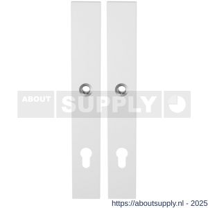 GPF Bouwbeslag ZwartWit 8100.85 XL PC92 langschild XL rechthoekig enkelverend 282x40x8,5 mm PC92 wit - S21011241 - afbeelding 1