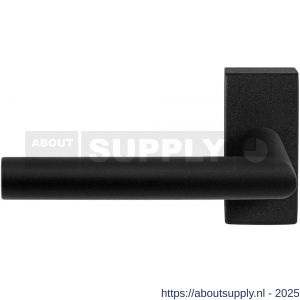 GPF Bouwbeslag ZwartWit 8210.61-01L Toi deurkruk gatdeel op rechthoekige rozet 70x32x10 mm linkswijzend zwart - S21010231 - afbeelding 1