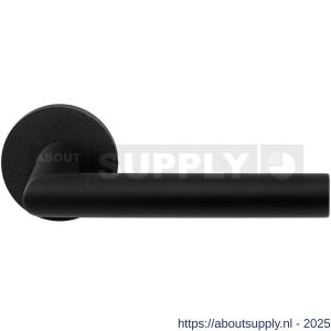 GPF Bouwbeslag ZwartWit GPF8210.61-00 Toi deurkruk op rond rozet 50x8 mm zwart - S21009314 - afbeelding 1