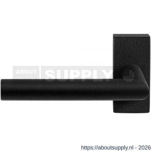 GPF Bouwbeslag ZwartWit GPF8210.61-01L Toi deurkruk gatdeel op rechthoekig rozet 70x32x10 mm linkswijzend zwart - S21010231 - afbeelding 1
