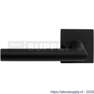 GPF Bouwbeslag ZwartWit GPF8210.61-02L Toi deurkruk gatdeel op vierkant rozet 50x50x8 mm linkswijzend zwart - S21010233 - afbeelding 1