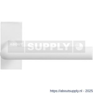 GPF Bouwbeslag ZwartWit GPF8212.62-01 Toi deurkruk op rechthoekig rozet 70x32x10 mm wit - S21013937 - afbeelding 1