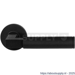 GPF Bouwbeslag ZwartWit GPF8213.61-00 Kuri deurkruk op rond rozet 50x8 mm zwart - S21009322 - afbeelding 1