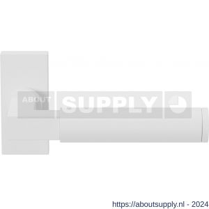 GPF Bouwbeslag ZwartWit 8214.62-01 Kuri deurkruk op rechthoekige rozet 70x32x10 mm wit - S21013948 - afbeelding 1