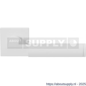 GPF Bouwbeslag ZwartWit 8214.62-02 Kuri deurkruk op vierkant rozet 50x50x8 mm wit - S21013949 - afbeelding 1
