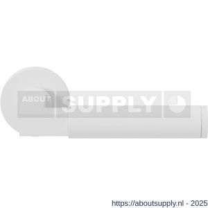 GPF Bouwbeslag ZwartWit GPF8214.62-00 Kuri deurkruk op rond rozet 50x8 mm wit - S21013947 - afbeelding 1