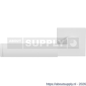 GPF Bouwbeslag ZwartWit GPF8214.62-02L Kuri deurkruk gatdeel op vierkant rozet 50x50x8 mm linkswijzend wit - S21013953 - afbeelding 1