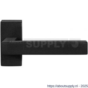 GPF Bouwbeslag ZwartWit 8216.61-01R Zaki+ deurkruk gatdeel op rechthoekige rozet 70x32x10 mm rechtswijzend zwart - S21010260 - afbeelding 1