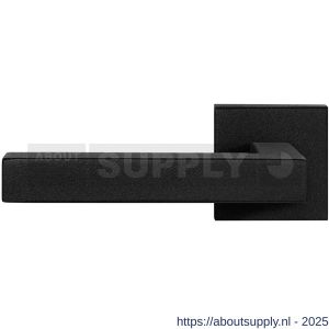 GPF Bouwbeslag ZwartWit 8216.61-02L Zaki+ deurkruk gatdeel op vierkant rozet 50x50x8 mm linkswijzend zwart - S21010261 - afbeelding 1