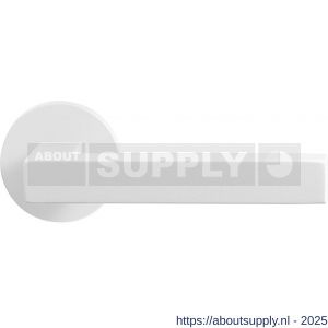 GPF Bouwbeslag ZwartWit 8218.62-00 Zaki+ deurkruk op rond rozet 50x8 mm wit - S21013958 - afbeelding 1