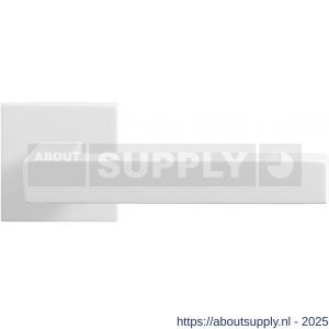 GPF Bouwbeslag ZwartWit 8218.62-02 Zaki+ deurkruk op vierkant rozet 50x50x8 mm wit - S21013960 - afbeelding 1