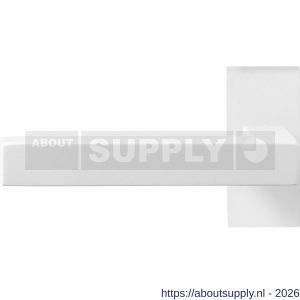 GPF Bouwbeslag ZwartWit GPF8218.62-01L Zaki+ deurkruk gatdeel op rechthoekig rozet 70x32x10 mm linkswijzend wit - S21013962 - afbeelding 1