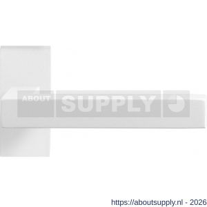 GPF Bouwbeslag ZwartWit GPF8218.62-01R Zaki+ deurkruk gatdeel op rechthoekig rozet 70x32x10 mm rechtswijzend wit - S21013964 - afbeelding 1
