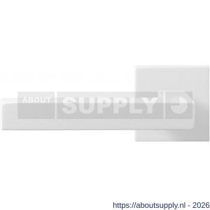 GPF Bouwbeslag ZwartWit GPF8218.62-02L Zaki+ deurkruk gatdeel op vierkant rozet 50x50x8 mm linkswijzend wit - S21013963 - afbeelding 1