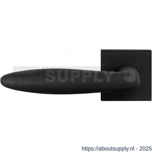 GPF Bouwbeslag ZwartWit 8220.61-02L Pepe deurkruk gatdeel op vierkant rozet 50x50x8 mm linkswijzend zwart - S21010269 - afbeelding 1