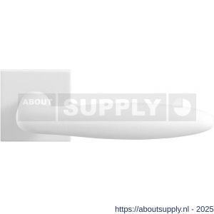 GPF Bouwbeslag ZwartWit 8222.62-02 Pepe deurkruk op vierkant rozet 50x50x8 mm wit - S21013967 - afbeelding 1