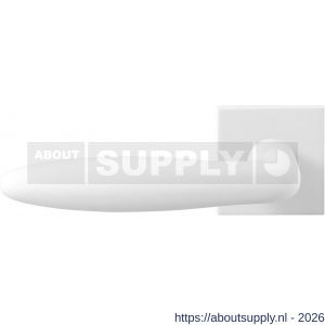 GPF Bouwbeslag ZwartWit GPF8222.62-02L Pepe deurkruk gatdeel op vierkant rozet 50x50x8 mm linkswijzend wit - S21013969 - afbeelding 1