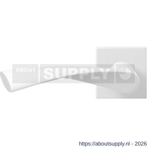 GPF Bouwbeslag ZwartWit GPF8227.62-02L Kino deurkruk gatdeel op vierkant rozet 50x50x8 mm linkswijzend wit - S21013974 - afbeelding 1
