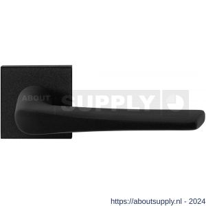 GPF Bouwbeslag ZwartWit 8230.61-02 Tiki deurkruk op vierkant rozet 50x50x8 mm zwart - S21009345 - afbeelding 1