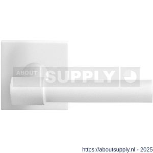 GPF Bouwbeslag ZwartWit 8233.62-02 Hipi Deux deurkruk op vierkant rozet 50x50x8 mm wit - S21013983 - afbeelding 1
