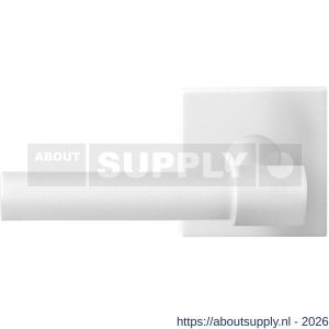 GPF Bouwbeslag ZwartWit GPF8233.62-02L Hipi Deux deurkruk gatdeel op vierkant rozet 50x50x8 mm linkswijzend wit - S21013985 - afbeelding 1