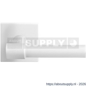 GPF Bouwbeslag ZwartWit GPF8233.62-02R Hipi Deux deurkruk gatdeel op vierkant rozet 50x50x8 mm rechtswijzend wit - S21013986 - afbeelding 1