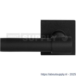 GPF Bouwbeslag ZwartWit 8234.61-02L Hipi Deux+ deurkruk gatdeel op vierkant rozet 50x50x8 mm linkswijzend zwart - S21010297 - afbeelding 1