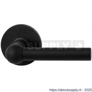 GPF Bouwbeslag ZwartWit GPF8235.61-00 Hipi deurkruk op rond rozet 50x8 mm zwart - S21009355 - afbeelding 1