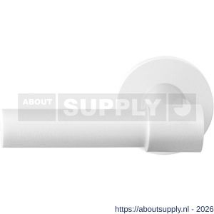 GPF Bouwbeslag ZwartWit GPF8236.62-00L/R Hipi Deux+ deurkruk gatdeel op rond rozet 50x8 mm links-rechtswijzend wit - S21013989 - afbeelding 1