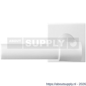 GPF Bouwbeslag ZwartWit GPF8236.62-02L Hipi Deux+ deurkruk gatdeel op vierkant rozet 50x50x8 mm linkswijzend wit - S21013990 - afbeelding 1
