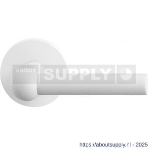 GPF Bouwbeslag ZwartWit GPF8237.62-00 Hipi deurkruk op rond rozet 50x8 mm wit - S21013992 - afbeelding 1