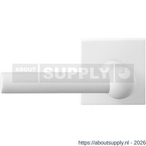 GPF Bouwbeslag ZwartWit GPF8237.62-02L Hipi deurkruk gatdeel op vierkant rozet 50x50x8 mm linkswijzend wit - S21013995 - afbeelding 1