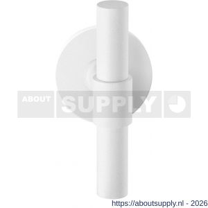 GPF Bouwbeslag ZwartWit GPF8239.62-00L/R Hipi Deux kruiskruk gatdeel op rond rozet 50x8 mm links-rechtswijzend wit - S21014000 - afbeelding 1