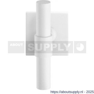 GPF Bouwbeslag ZwartWit GPF8239.62-02 Hipi Deux kruiskruk op vierkant rozet 50x50x8 mm wit - S21013999 - afbeelding 1