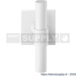 GPF Bouwbeslag ZwartWit GPF8239.62-02L Hipi Deux kruiskruk gatdeel op vierkant rozet 50x50x8 mm linkswijzend wit - S21014001 - afbeelding 1