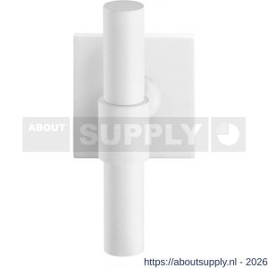 GPF Bouwbeslag ZwartWit GPF8239.62-02R Hipi Deux kruiskruk gatdeel op vierkant rozet 50x50x8 mm rechtswijzend wit - S21014002 - afbeelding 1