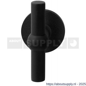 GPF Bouwbeslag ZwartWit GPF8240.61-00 Hipi kruiskruk op rond rozet 50x8 mm zwart - S21009365 - afbeelding 1