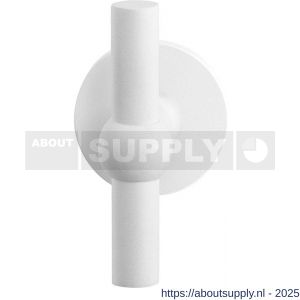 GPF Bouwbeslag ZwartWit GPF8242.62-00 Hipi kruiskruk op rond rozet 50x8 mm wit - S21014006 - afbeelding 1