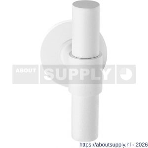 GPF Bouwbeslag ZwartWit GPF8243.62-00L/R Hipi Deux+ kruiskruk gatdeel op rond rozet 50x8 mm links-rechtswijzend wit - S21014014 - afbeelding 1