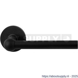 GPF Bouwbeslag ZwartWit GPF8245.61-00 Hipi deurkruk op rond rozet 50x8 mm zwart - S21009375 - afbeelding 1