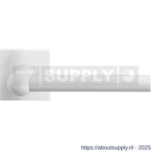 GPF Bouwbeslag ZwartWit GPF8247.62-02 Hipi deurkruk op vierkant rozet 50x50x8 mm wit - S21014024 - afbeelding 1