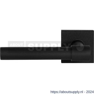 GPF Bouwbeslag ZwartWit 8248.61-02L Hipi Deux+ deurkruk gatdeel op vierkant rozet 50x50x8 mm linkswijzend zwart - S21010339 - afbeelding 1