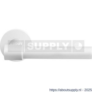 GPF Bouwbeslag ZwartWit GPF8249.62-00 Hipi Deux+ deurkruk op rond rozet 50x8 mm wit - S21014028 - afbeelding 1