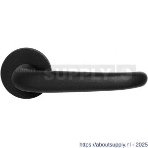 GPF Bouwbeslag ZwartWit 8250.61-00 Tino deurkruk op rond rozet 50x8 mm zwart - S21009385 - afbeelding 1