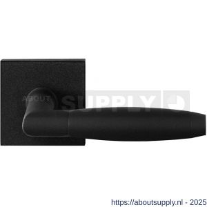 GPF Bouwbeslag ZwartWit 8265.61-02 Ika deurkruk op vierkant rozet 50x50x8 mm zwart - S21009388 - afbeelding 1