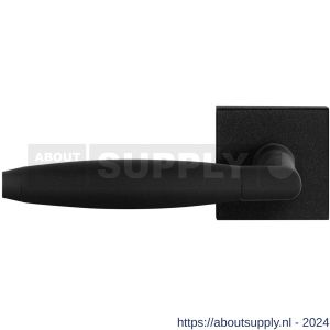 GPF Bouwbeslag ZwartWit 8266.61-02L Ika XL deurkruk gatdeel op vierkant rozet 50x50x8 mm linkswijzend zwart - S21010350 - afbeelding 1