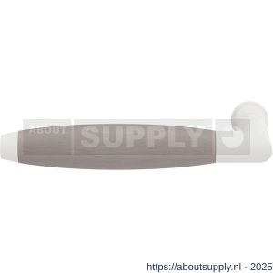 GPF Bouwbeslag ZwartWit 8278L/R XL Ika XL deurkruk gatdeel links-rechtswijzend haaks met trapezium eindknop wit-eiken whitewash - S21005853 - afbeelding 1